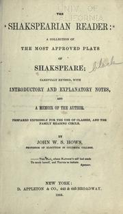 Cover of: The Shakspearian Reader by William Shakespeare