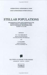 Cover of Stellar populations by International Astronomical Union. Symposium