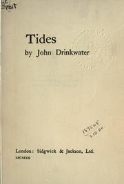 Cover of: Tides. by Drinkwater, John, Drinkwater, John