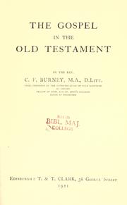 Cover of: gospel in the Old Testament