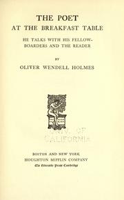 Cover of: The complete writings of Oliver Wendell Holmes by Oliver Wendell Holmes, Sr.