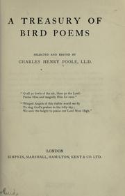 Cover of: A treasury of bird poems by Charles Henry Poole