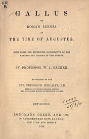 Cover of: Gallus by Becker, W. A., Becker, W. A.