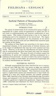 Cover of: Surficial pattern of receptaculitids