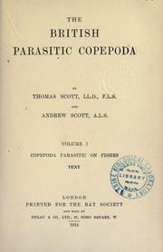 The British parasitic Copepoda by Thomas Scott