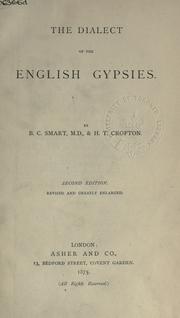 Cover of: The dialect of the English gypsies