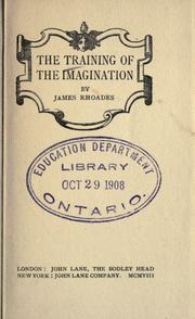Cover of: The training of the imagination
