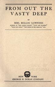 Cover of: From out the vasty deep by Marie Belloc Lowndes, Marie Belloc Lowndes