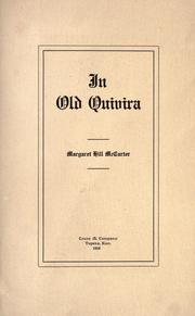 Cover of: In old Quivira