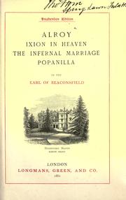 Cover of: Novels and tales by the Earl of Beaconsfield by Benjamin Disraeli