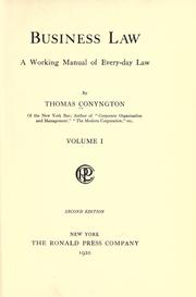 Cover of: Business law by Conyngton, Thomas
