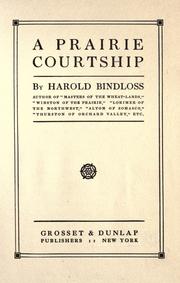 Cover of: A prairie courtship by Harold Bindloss