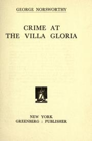 Cover of: Crime at the Villa Gloria