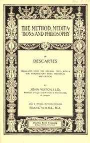 The method, meditations and philosophy of Descartes