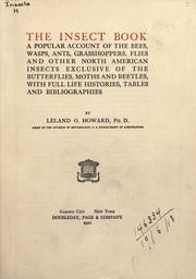 Cover of: The insect book by L. O. Howard