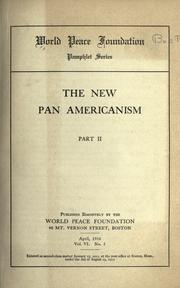 Cover of: new Pan Americanism.