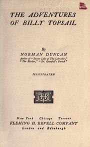 Cover of: The adventures of Billy Topsail by Norman Duncan, Norman Duncan