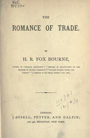 Cover of: The romance of trade. by Henry Richard Fox Bourne