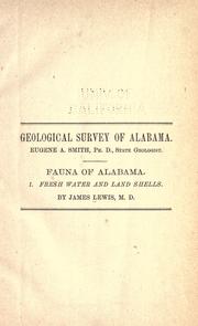 Cover of: Fauna of Alabama. by James Lewis