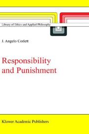 Cover of: Responsibility and Punishment (Library of Ethics and Applied Philosophy)