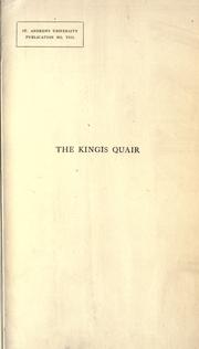 Cover of The kingis quair and The quare of jelusy