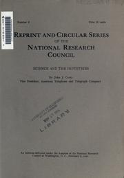 Cover of: Science and the industries