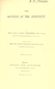 Cover of: The doctrine of the atonement