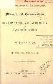 Three generations of English women by Janet Ross