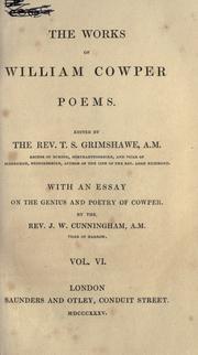 Cover of: Works by William Cowper