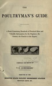Cover of: poultryman's guide.: A book containing hundreds of practical ideas and valuable information for the beginner, the farmer, the fancier or the expert.
