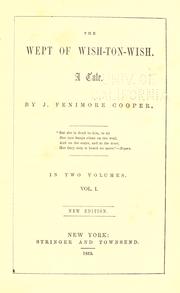 Cover of: The wept of Wish-ton-Wish. by James Fenimore Cooper