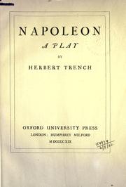 Cover of: Napoleon by Herbert Trench