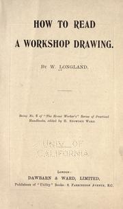 Cover of: How to read a workshop drawing