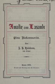 Cover of: Amalie von Lasaulx, eine Bekennerin