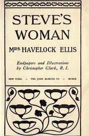 Cover of: Steve's Woman by Mrs. Havelock Ellis