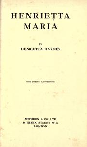 Cover of: Henrietta Maria