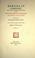 Cover of: Memoirs of Constant, first valet de chambre of the emperor, on the private life of Napoleon, his family and his court.