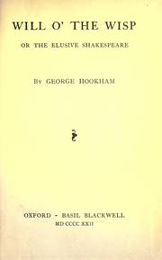 Cover of: Will o' the wisp by George Hookham