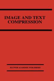 Cover of: Image and text compression by edited by James A. Storer.