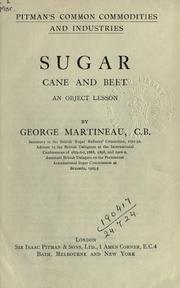 Cover of: Sugar cane and beet: an object lesson.