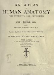 Cover of: An atlas of human anatomy for students and physicians