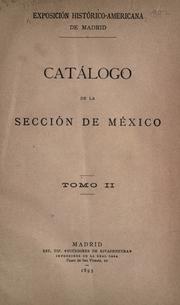 Cover of: Catálogo de la Sección de México.