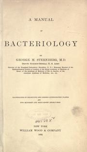 Cover of: A manual of bacteriology