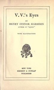 Cover of: V. V.'s eyes by Henry Sydnor Harrison