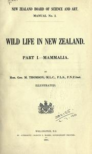Cover of: Wild life in New Zealand. by Thomson, George Malcolm
