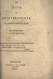 Cover of: The Wife of Auchtermuchty by 