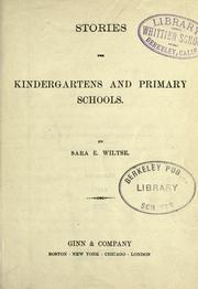 Cover of: Stories for kindergartens and primary schools