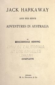 Cover of: Jack Harkaway and his son's adventures in Australia by Bracebridge Hemyng