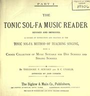 The tonic sol-fa music reader by Theodore F. Seward