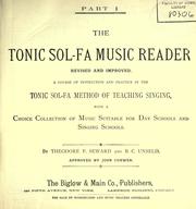 Cover of: The tonic sol-fa music reader by Theodore F. Seward